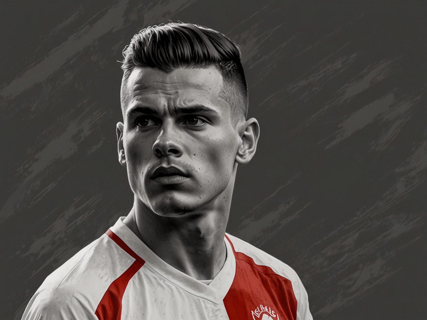 Midfielder Granit Xhaka in action, leading Switzerland as the team captain in the Euro 2024 opener against Hungary.