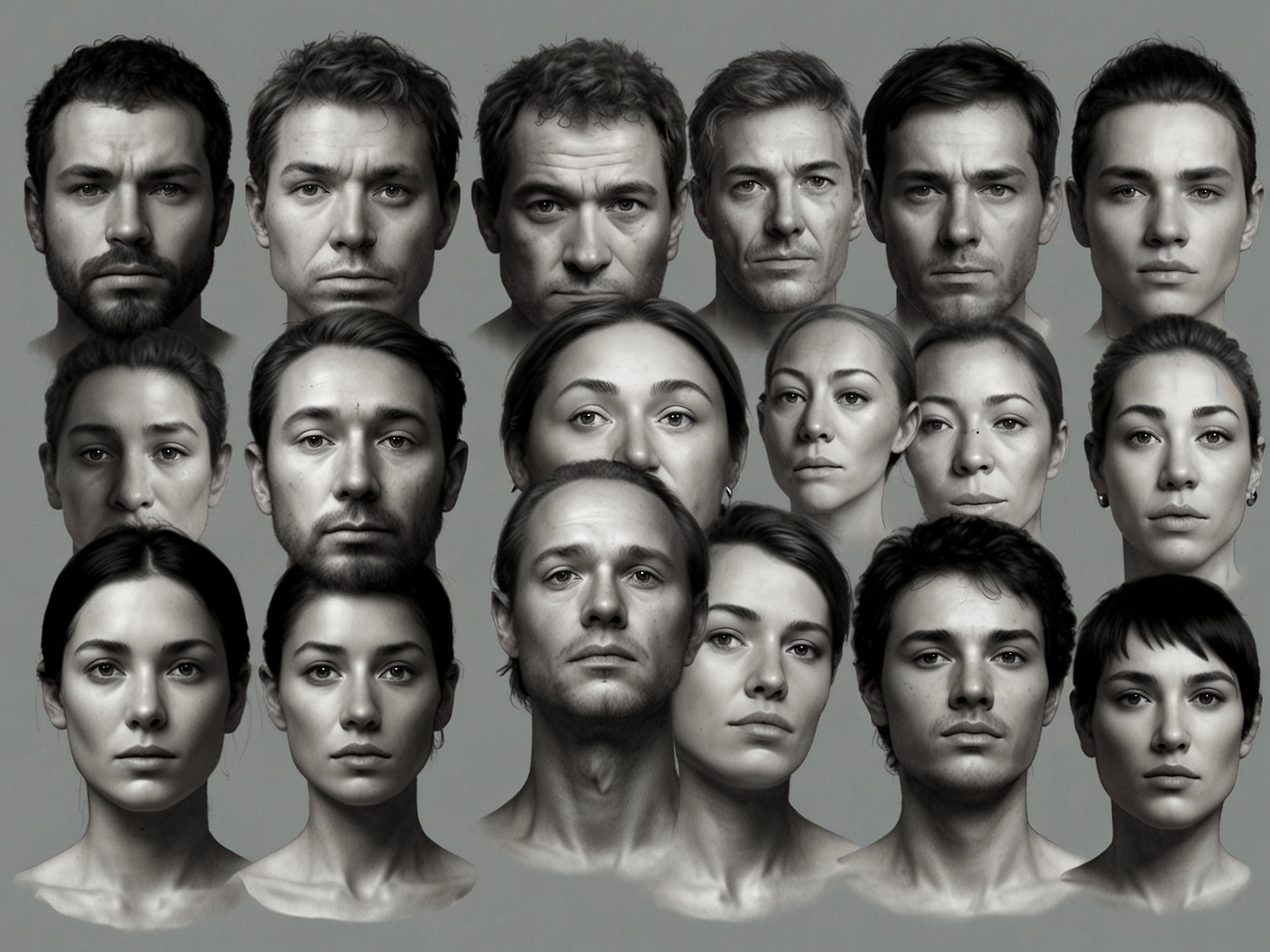 An AI-generated human avatar demonstrating realistic facial expressions and movements.