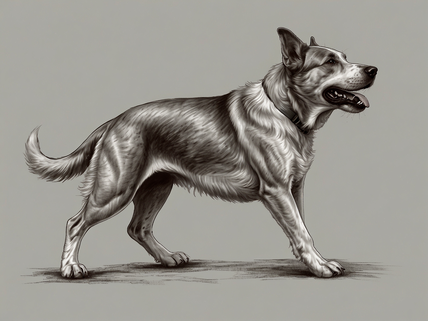 An image showing a dog limping, signaling potential leg or paw pain, indicating discomfort.
