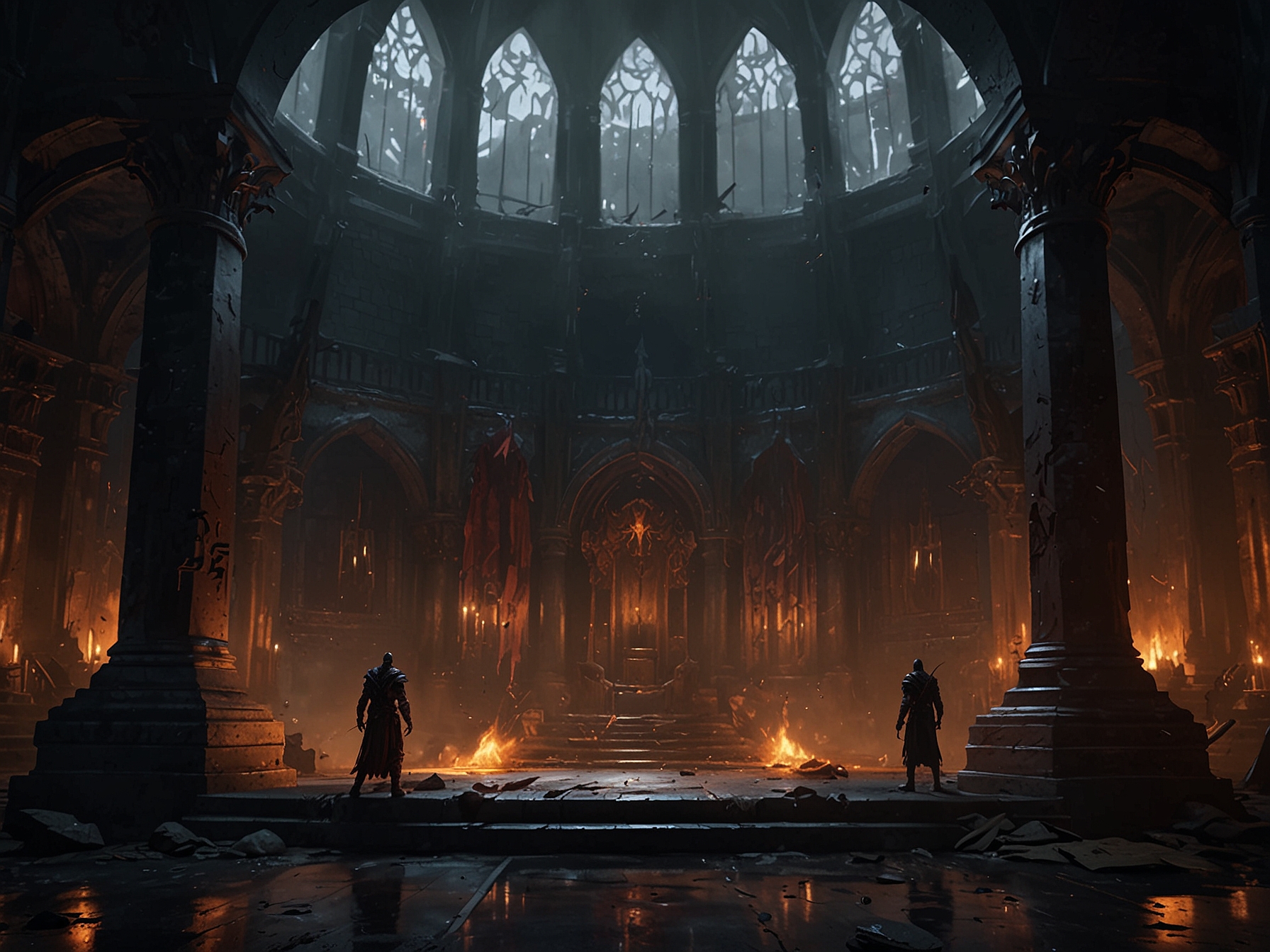 Concept art depicting the dark and immersive world that players might expect in Lords of the Fallen 2.
