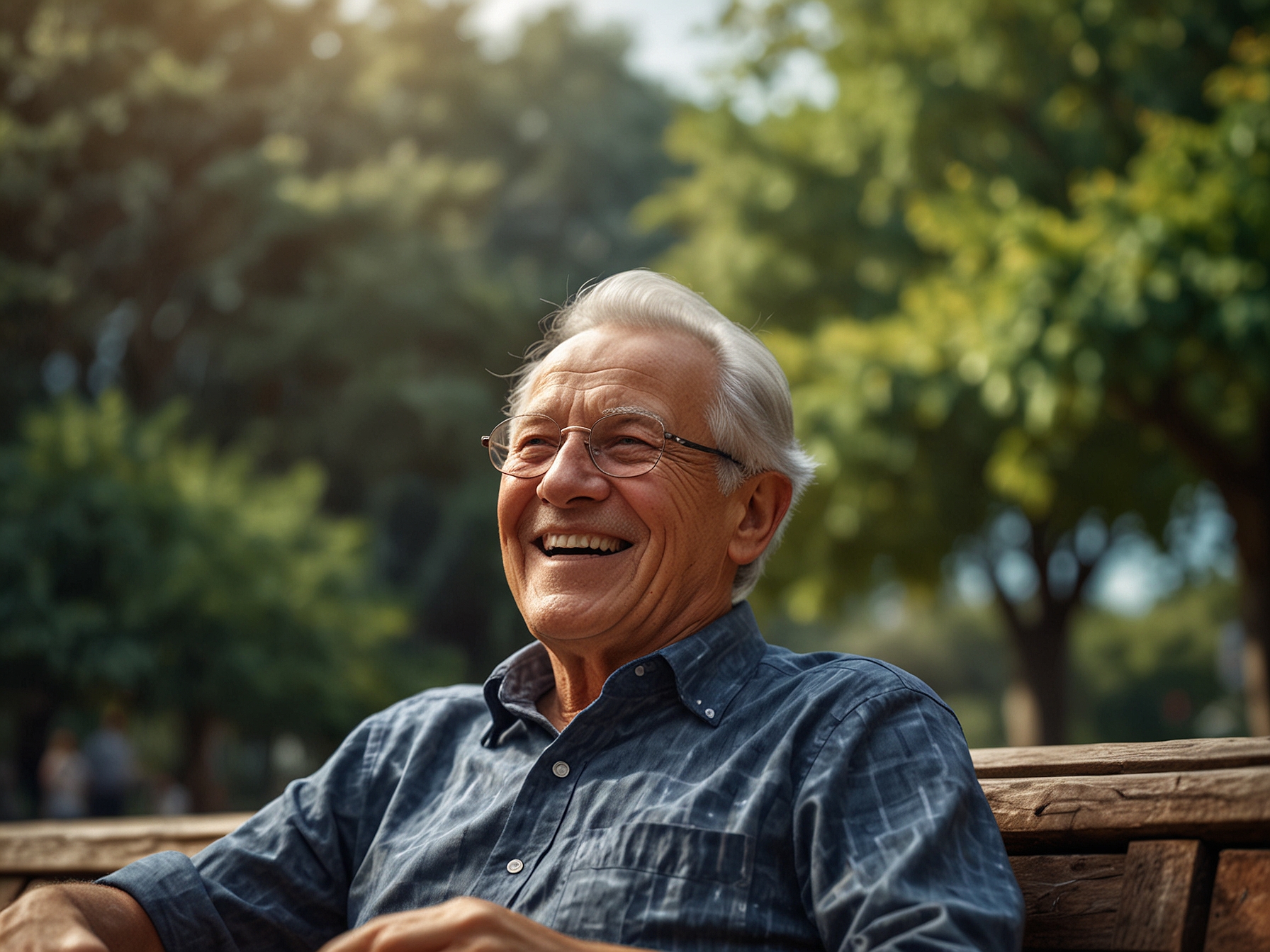 A happy retiree enjoying leisure time, symbolizing successful retirement planning and financial security achieved through smart investments and living within means.