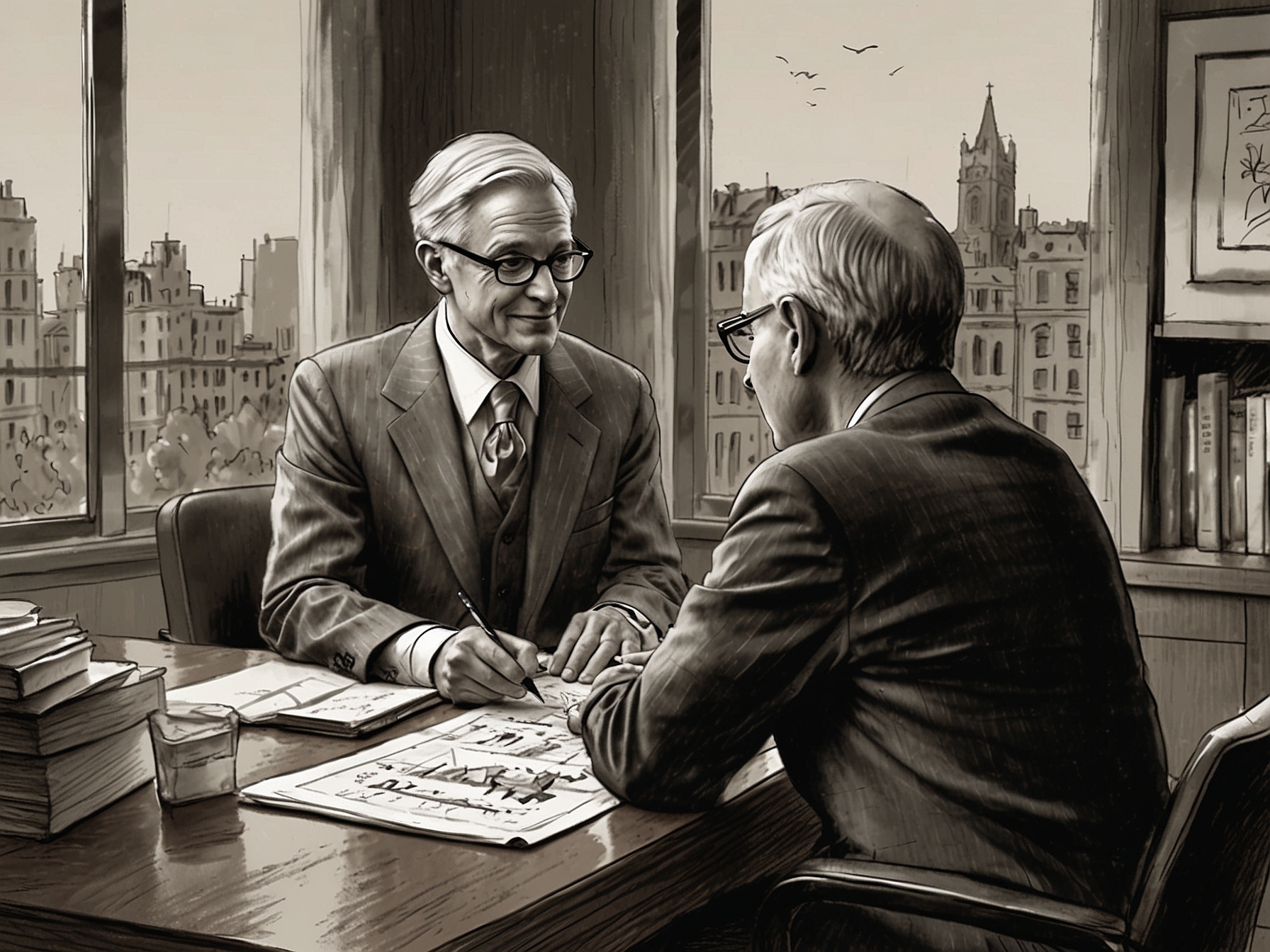 A person meeting with a certified financial planner, underscoring the importance of seeking professional advice tailored to individual financial circumstances for a secure retirement.