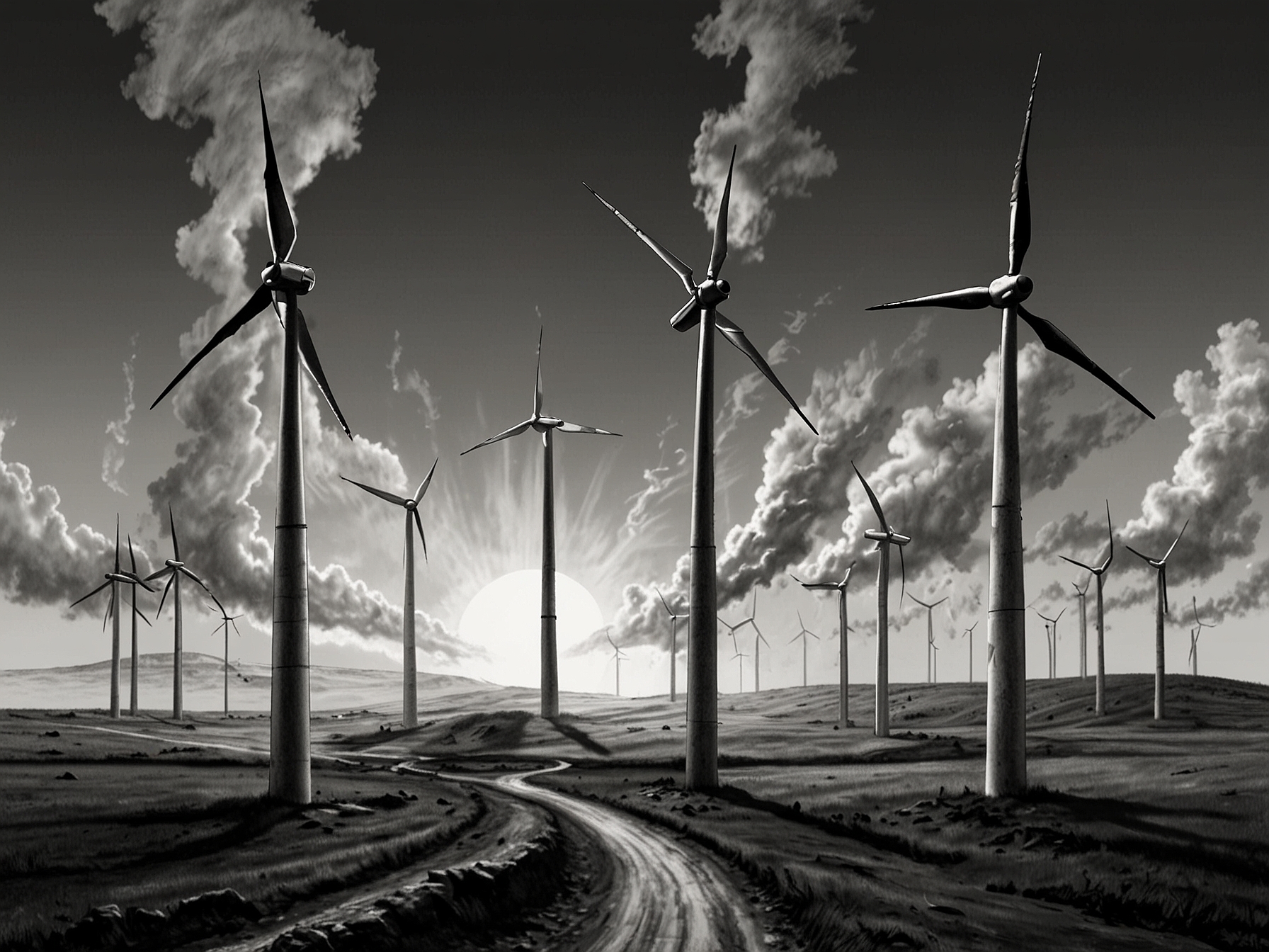 A conceptual image portraying the debate between fossil fuels and renewable energy, with one side focusing on CCS technology in oil production, and the other advocating for wind and solar power investments to combat climate change.