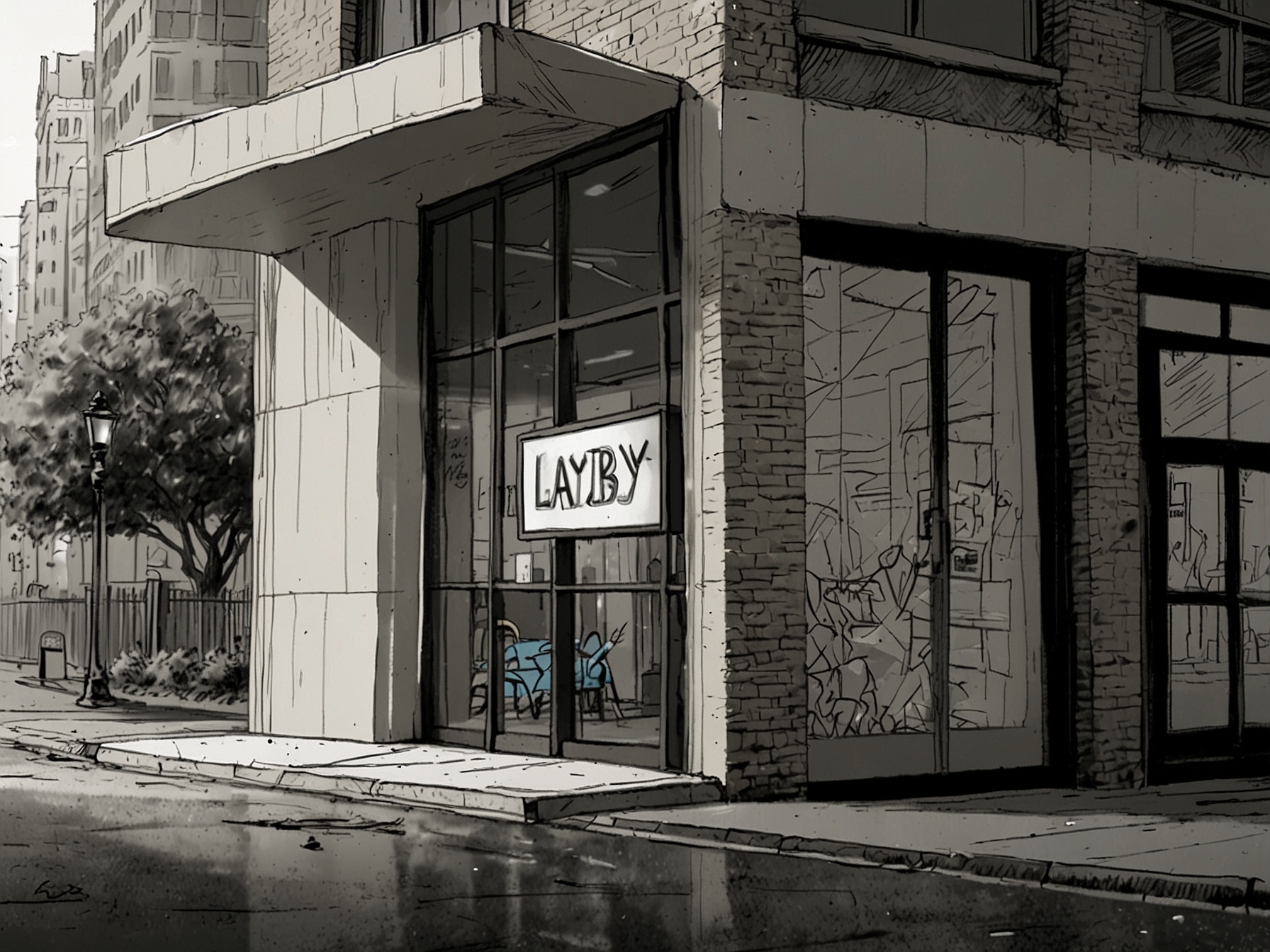 An image of Laybuy’s headquarters with a closed sign, symbolizing the company's financial struggles and its recent placement into receivership.