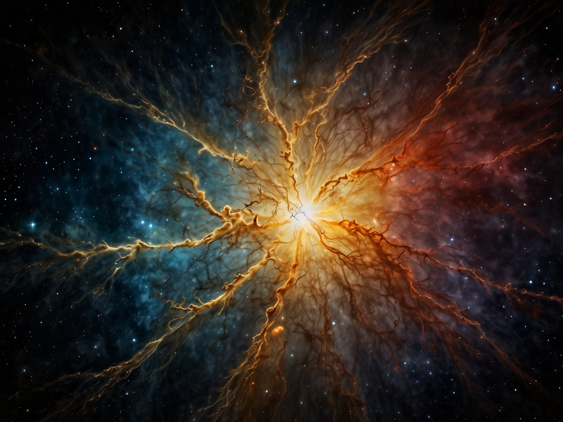 A detailed image of the pulsar at the heart of the Crab Nebula, taken using the near-infrared camera (NIRCam) on the James Webb Space Telescope, highlighting the nebula's dynamic structures and energetic processes.